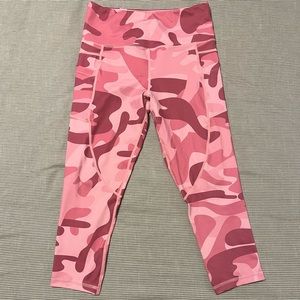 Zyia Active Camo Leggings, size 8-10 pink